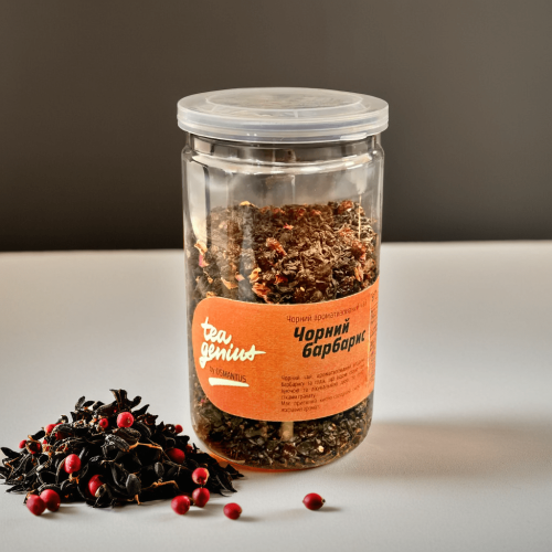 Чай в банці TM TEA GENIUS Чорний барбарис, 100г 1 Чай в банці TM TEA GENIUS Чорний барбарис, 100г