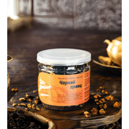 Чай в банці TM TEA GENIUS 'Чорний принц', 80 г 1 Чай в банці TM TEA GENIUS 'Чорний принц', 80 г