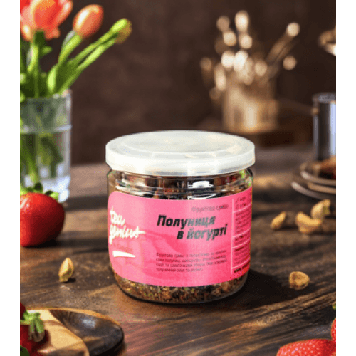 Чай в банці TM TEA GENIUS 'Полуниця в йогурті', 80 г 1 Чай в банці TM TEA GENIUS 'Полуниця в йогурті', 80 г