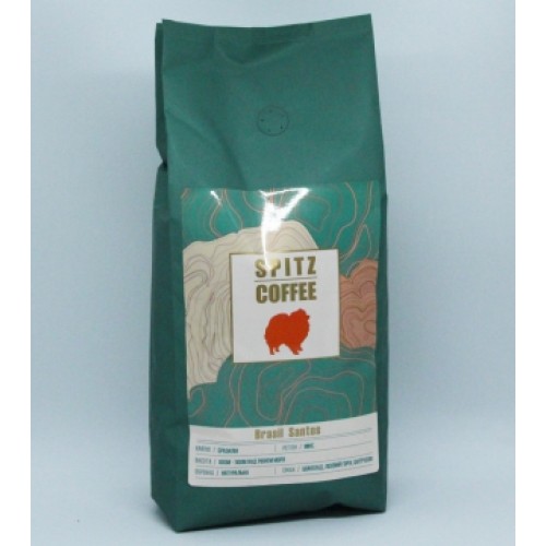 Кава смажена в зернах 'SPITZ COFFEE Бразильський сантос', 1 кг 1 Кава смажена в зернах 'SPITZ COFFEE Бразильський сантос', 1 кг