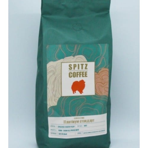 Кава смажена в зернах 'SPITZ COFFEE Платинум стандарт', 1 кг 1 Кава смажена в зернах 'SPITZ COFFEE Платинум стандарт', 1 кг