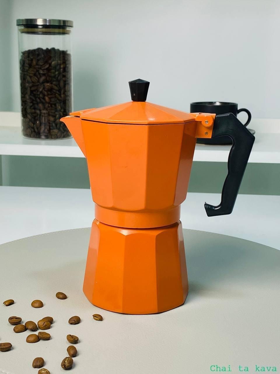 Кавоварка гейзерна на 6 персон Olens "Мокко-оранж" 1 Кавоварка гейзерна на 6 персон Olens "Мокко-оранж"