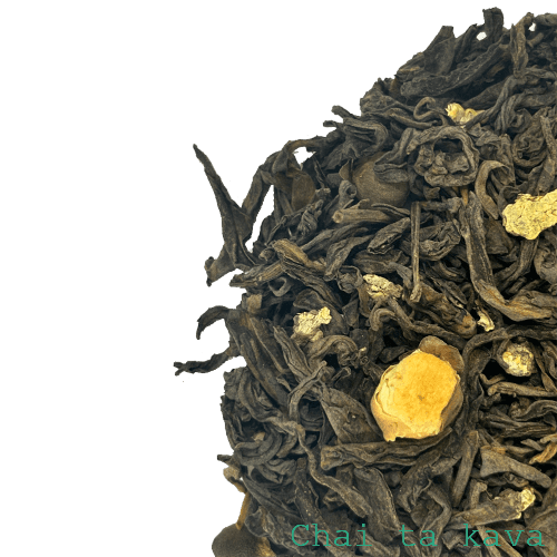 Чай Шу Пуер з листям лотосу 2 Чай Шу Пуер з листям лотосу - Зображення 2